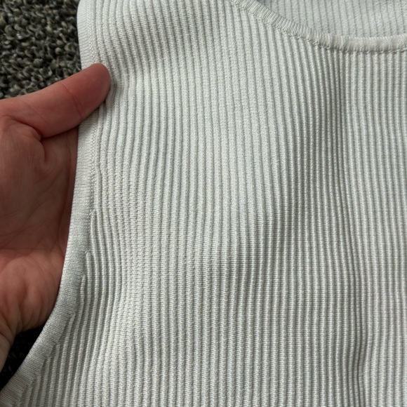 Babaton White Ribbed Tank Top - Picture 3 of 7